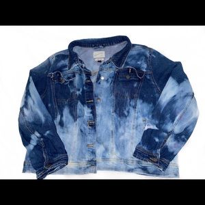 Bleached jean jacket
